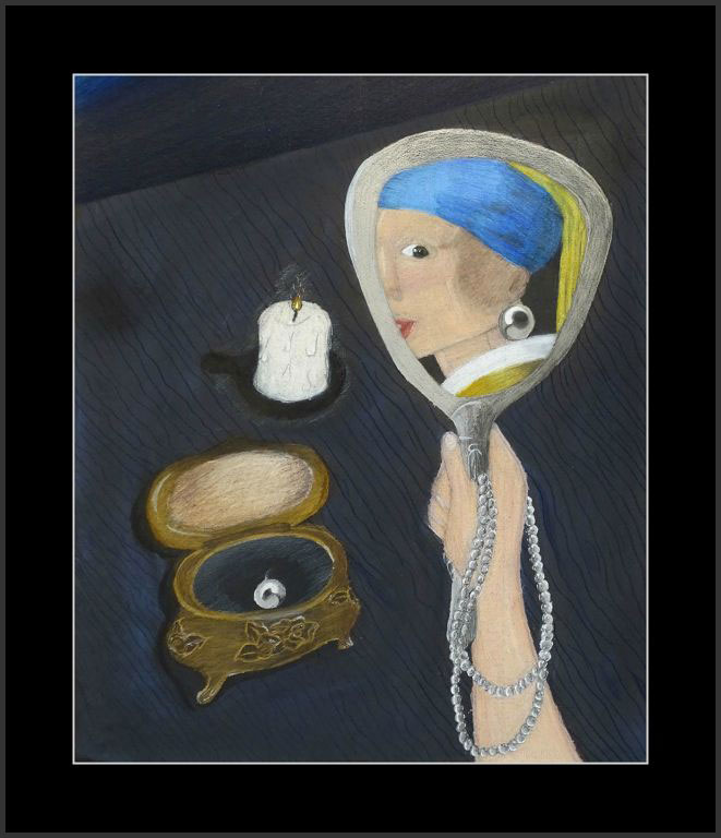 Girl with a Pearl Earring, Colored Pencil